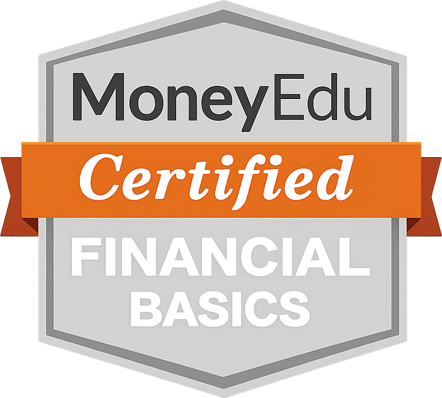 MoneyEdu Financial Basics Certification badge